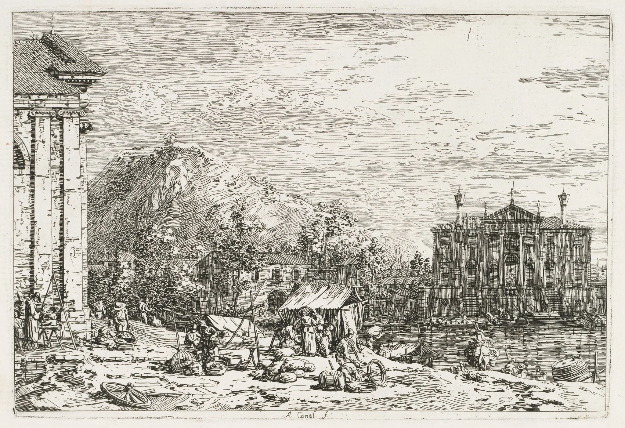Views: A City Beyond a River, detail