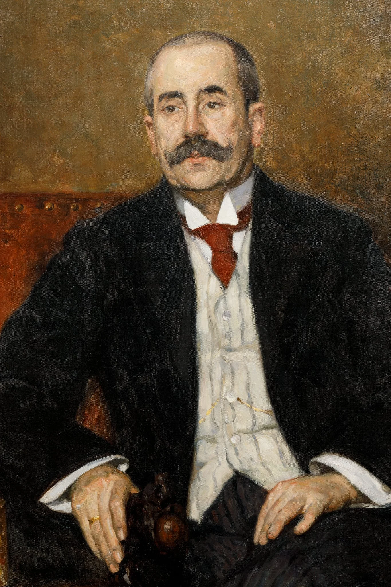 Portretul lui Anastase Simu, detail
