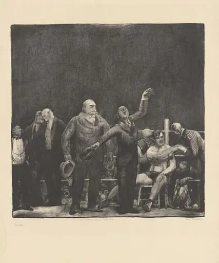 Introducing John L. Sullivan, by George Bellows, ink, 1916