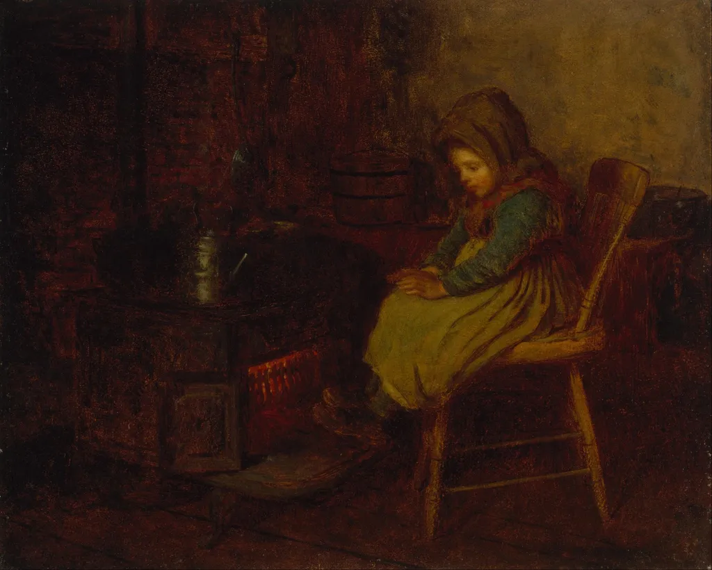 Home and Warmth, by Eastman Johnson, unspecified, 1863