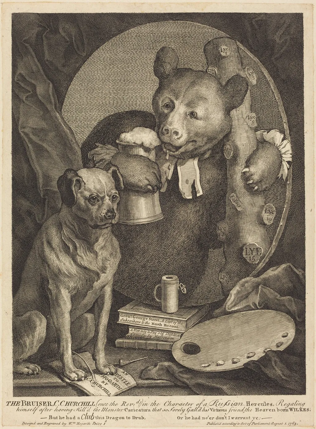 The Bruiser, by William Hogarth, ink, 1763