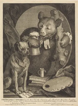 The Bruiser, by William Hogarth, ink, 1763