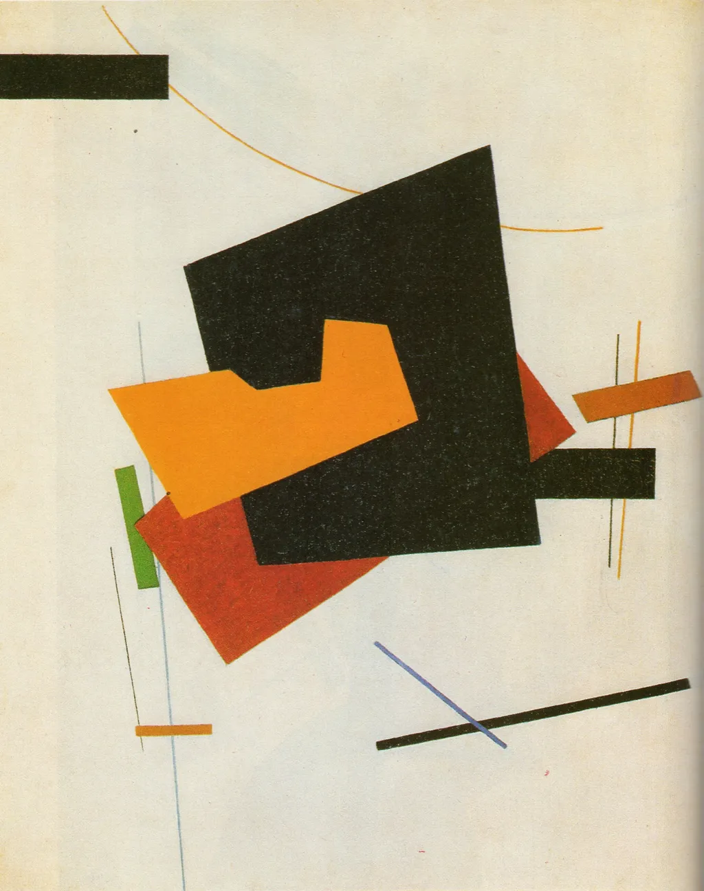 Suprematism, by Ivan Kliun, oil, 1915