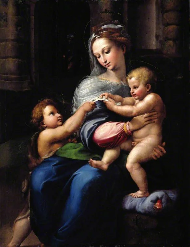 The Holy Family with the Infant Saint John the Baptist, detail