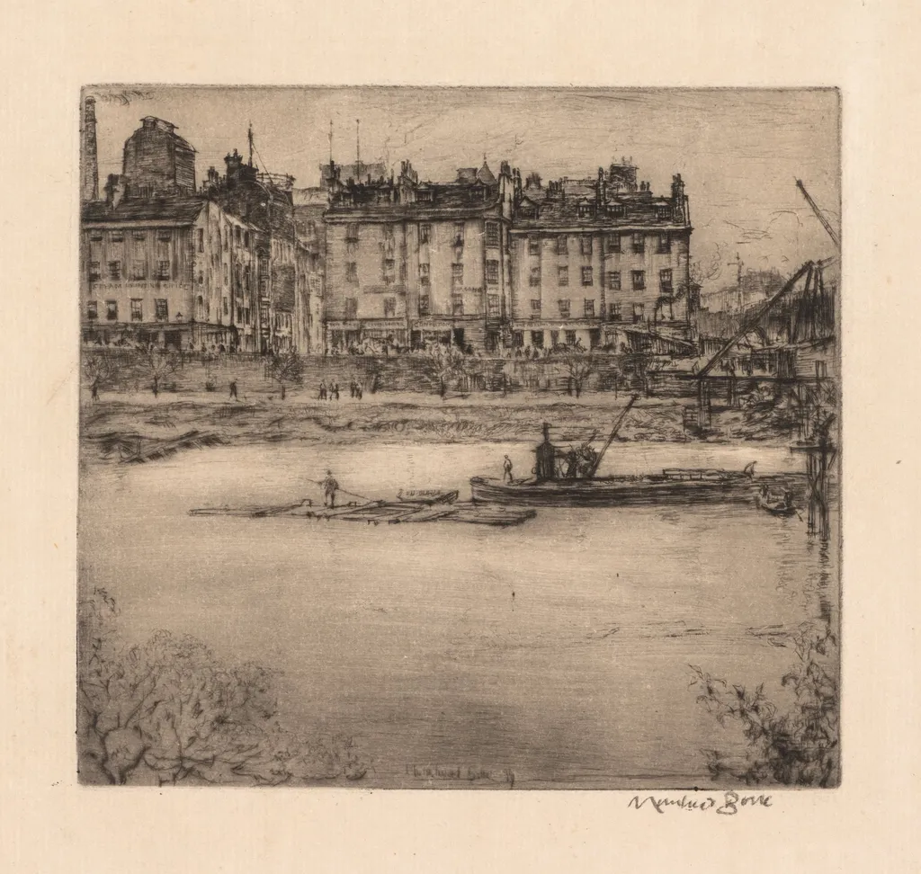 Etchings of Glasgow: Gorbals, by Muirhead Bone, 1899