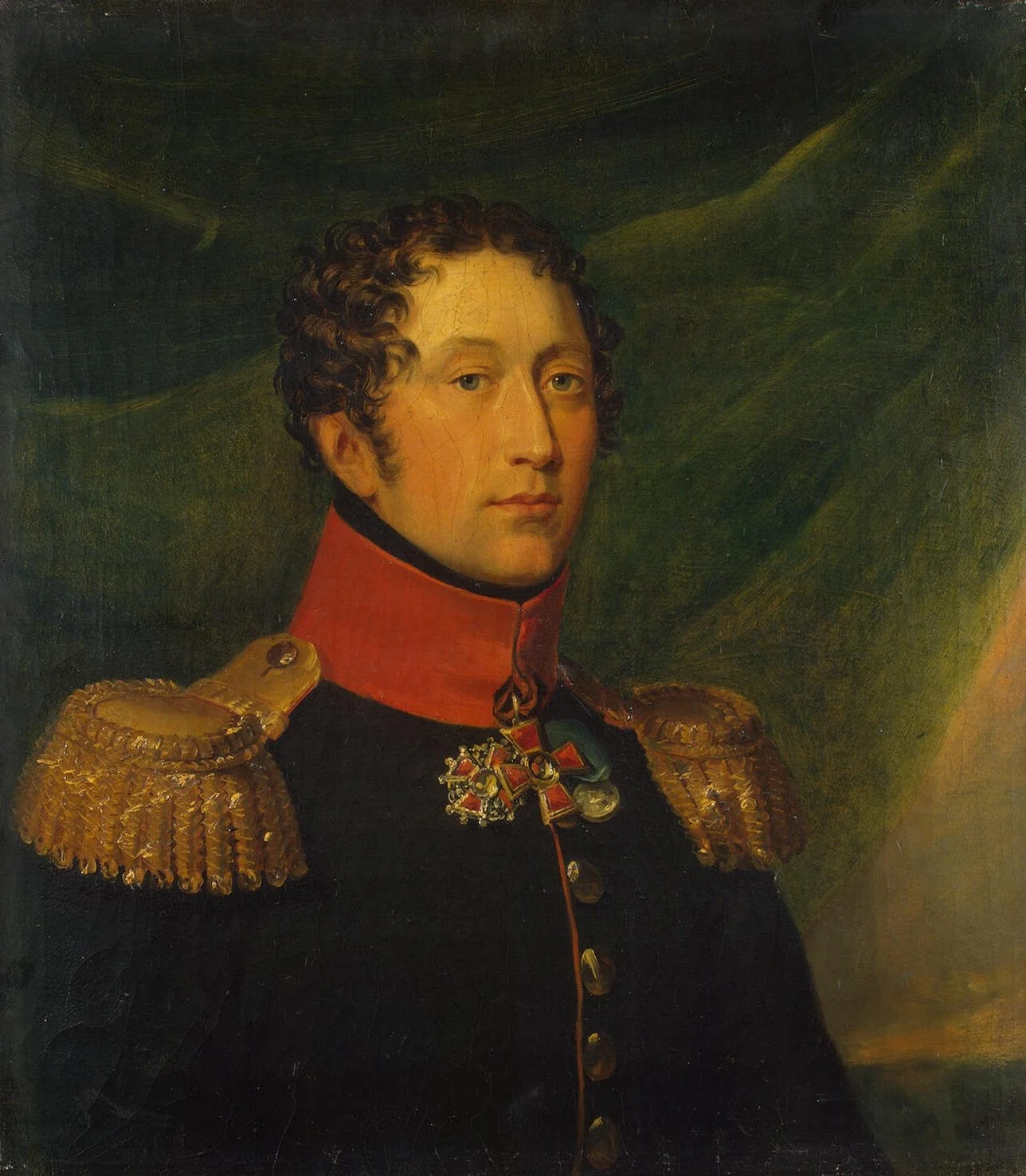 Portrait of Alexey S. Kologrivov (1776-1818), detail