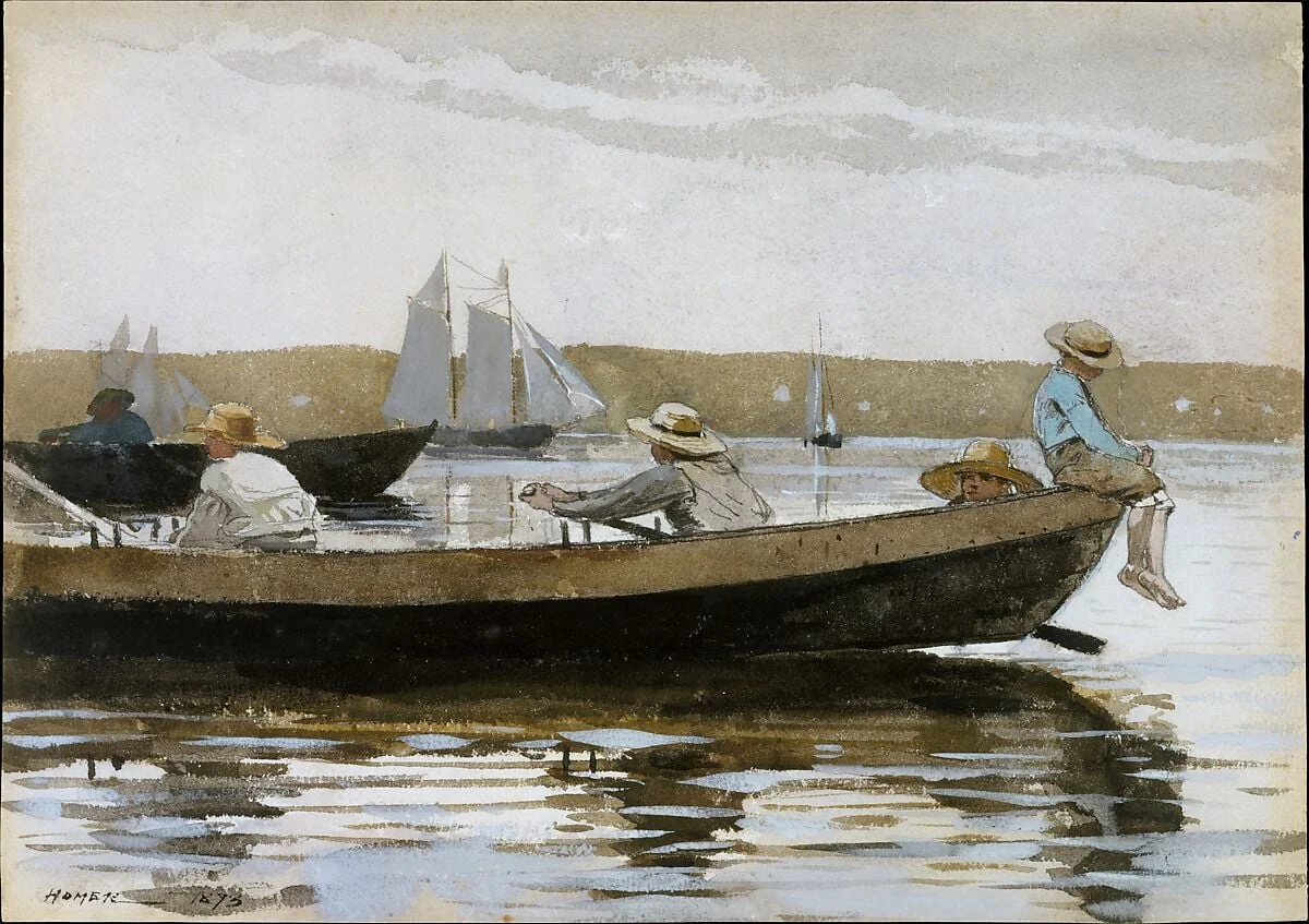 Boys in a Dory, detail
