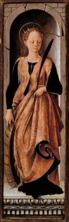Saint Catherine and Saint Clare, detail