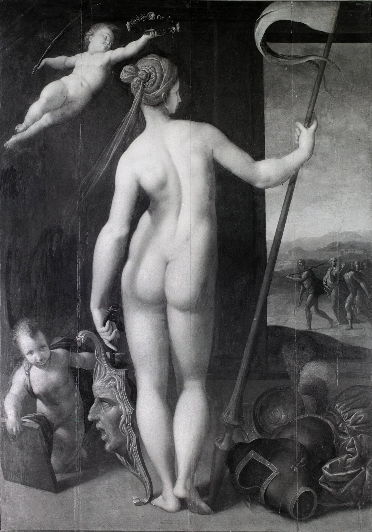 Minerva as Bellone, detail