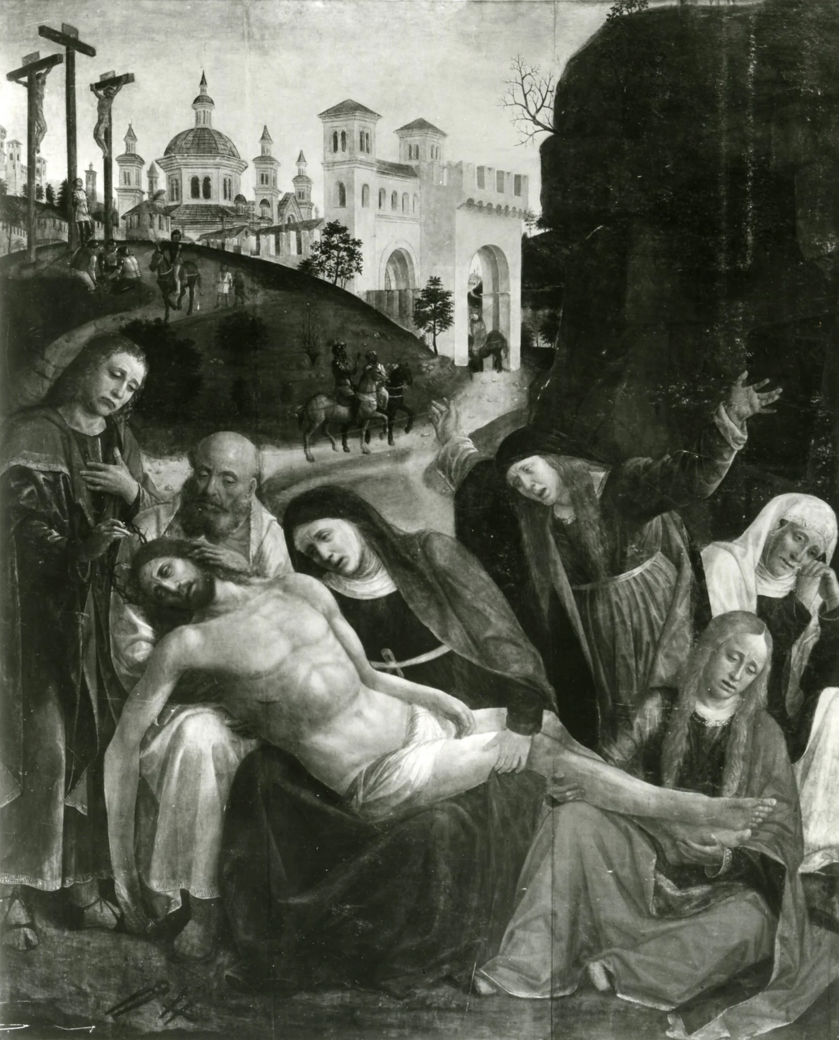 Lamentation, detail