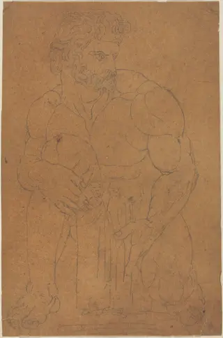 The Giants, by John Flaxman, graphite, 1793