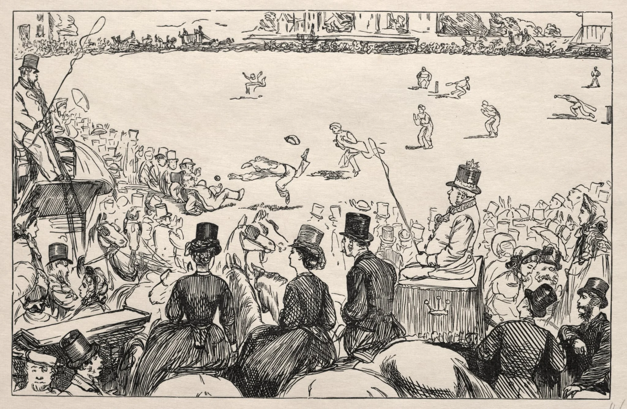 University Cricket Match at Lords, detail