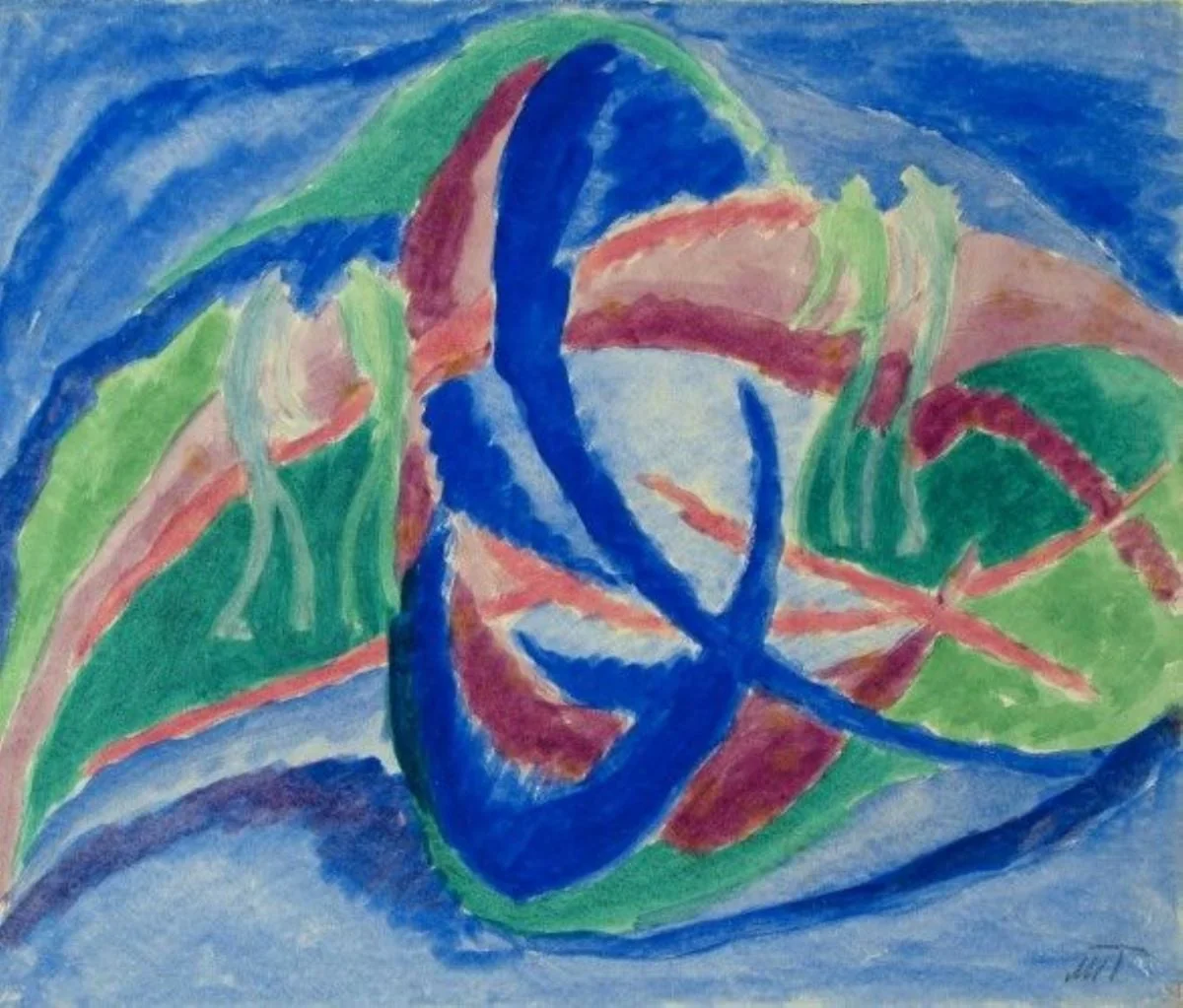 Compoziție - Două lumi I, detail