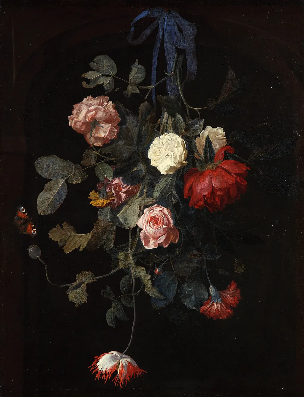 Flowerpiece, by Rachel Ruysch, paint, 1690