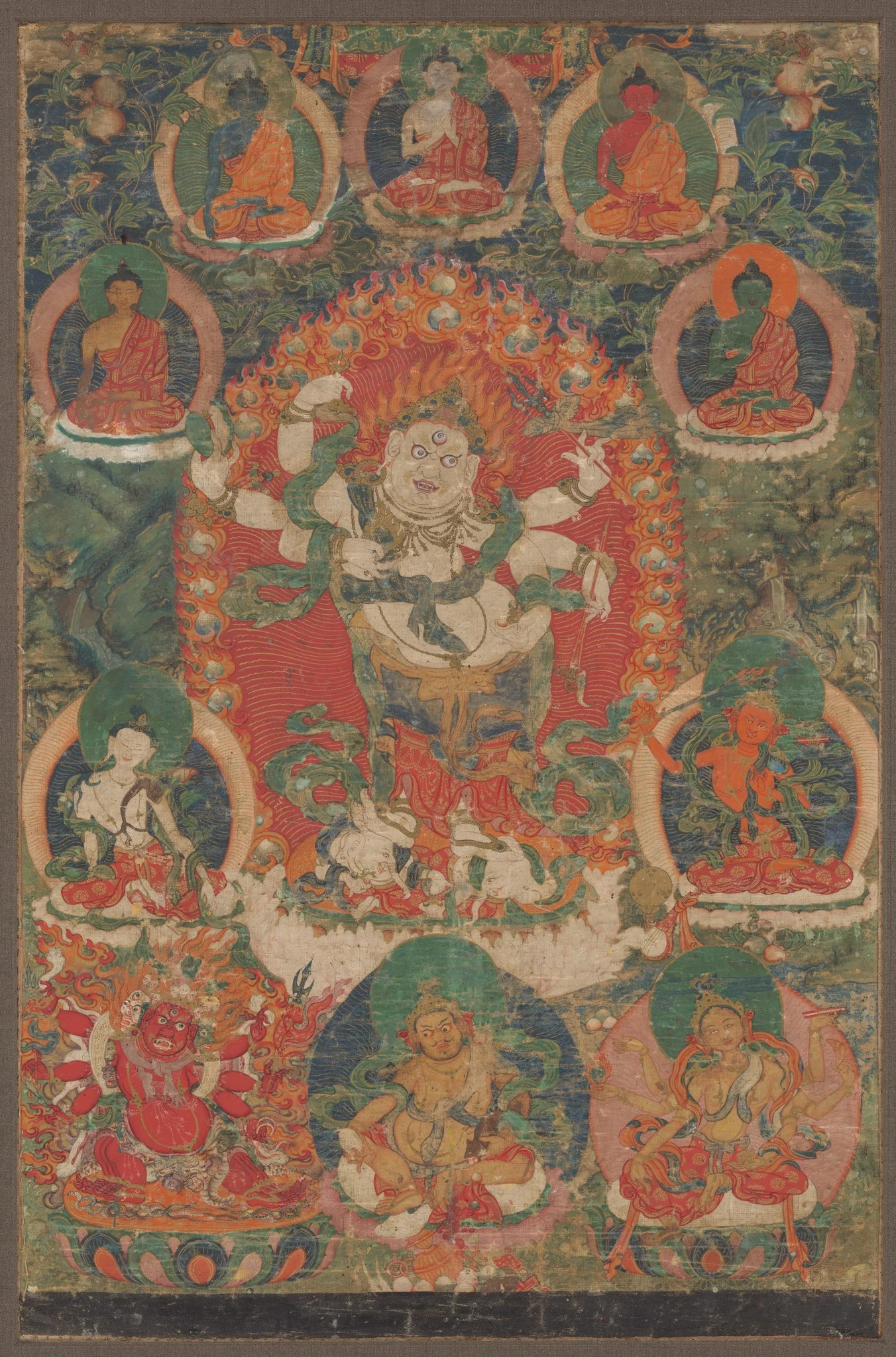White Mahakala, detail