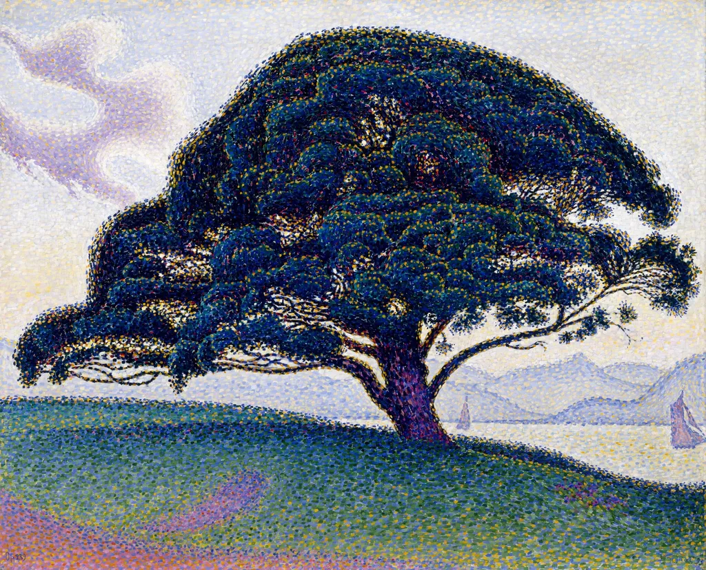 The Bonaventure Pine, by Paul Signac, oil, 1897