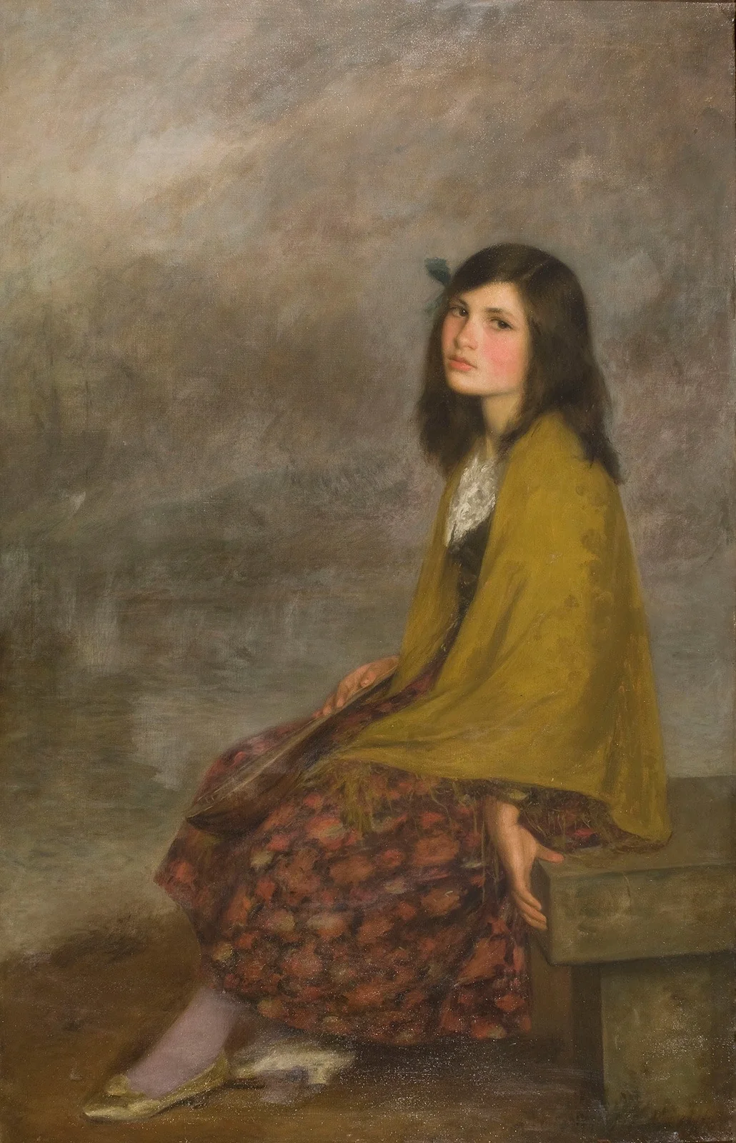 Portrait of a Girl, detail