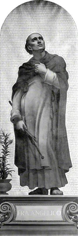 Fra Angelico (c.1395–1455) (design for a mosaic in the Victoria and Albert Museum), detail