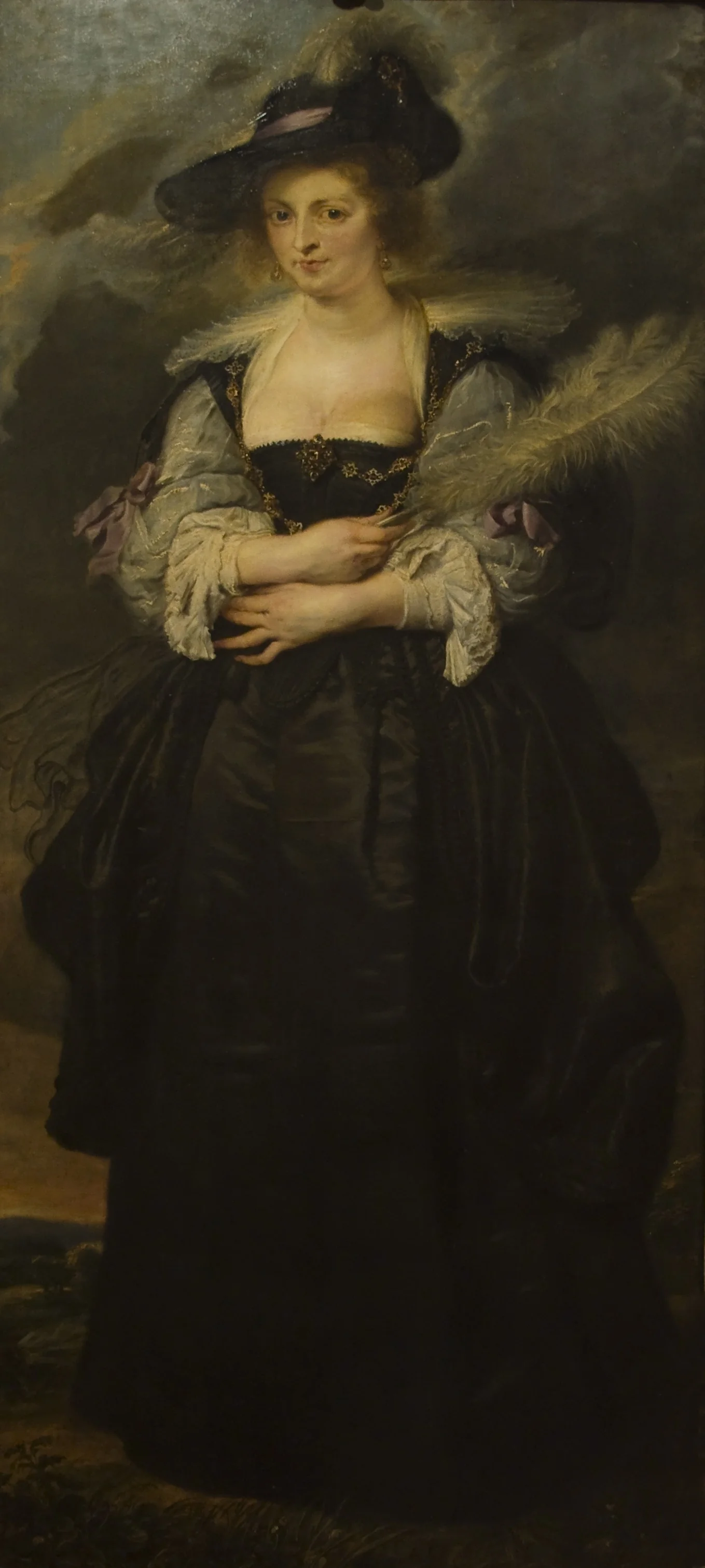 Portrait of Helena Fourment, detail