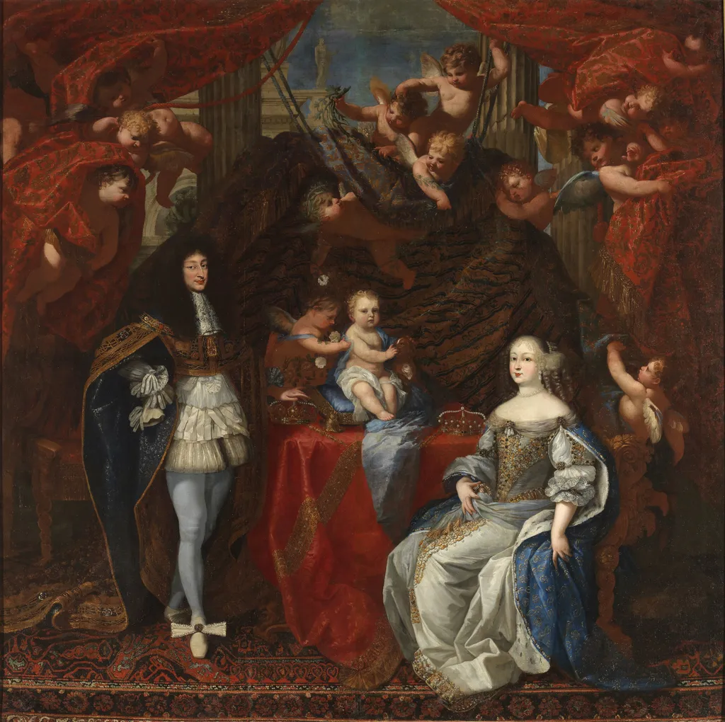 Charles Emmanuel II, Duke of Savoy, and his family, by Charles Dauphin, oil, 1666