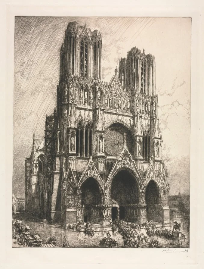 Reims Cathedral, detail