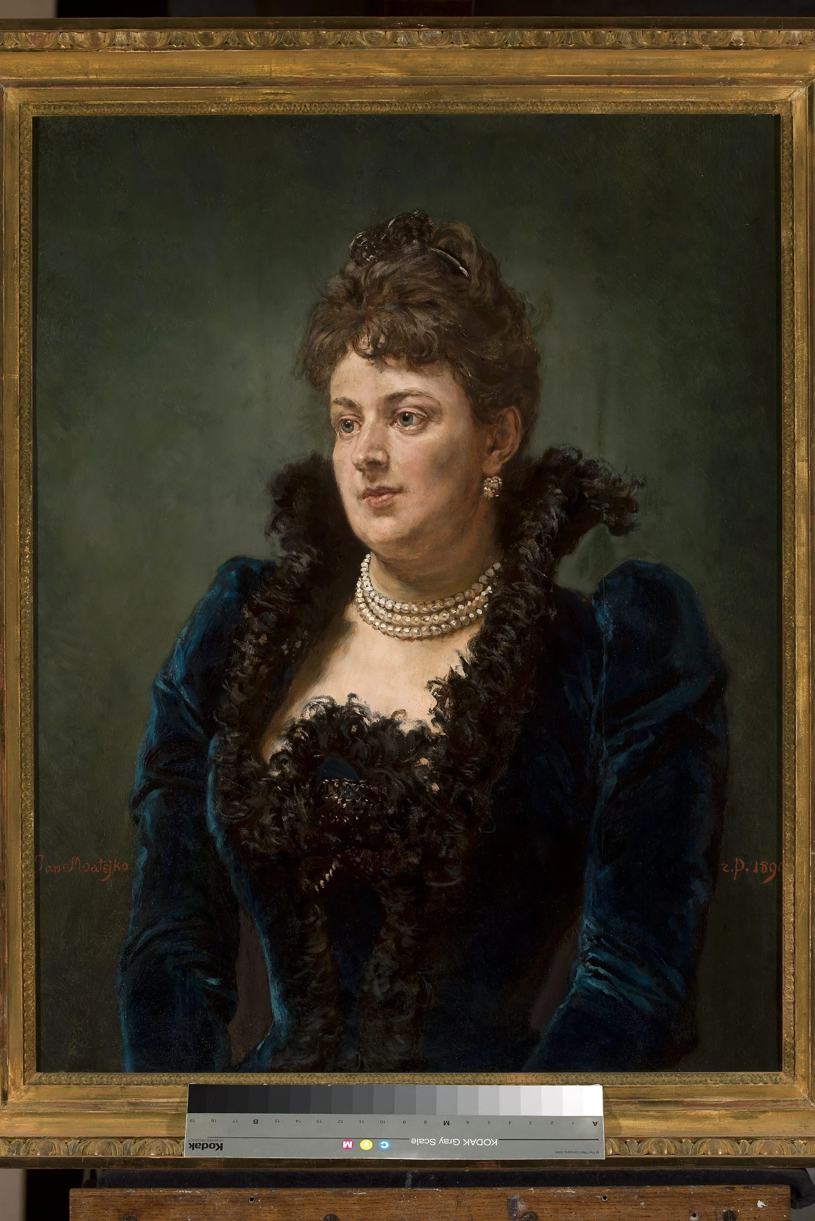 Portrait of Bona Ossowiecka, detail