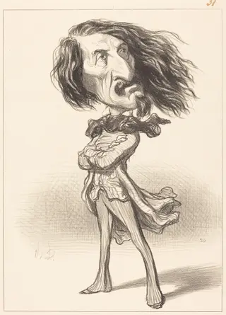 Lagrange, by Honoré Daumier, ink, 1849
