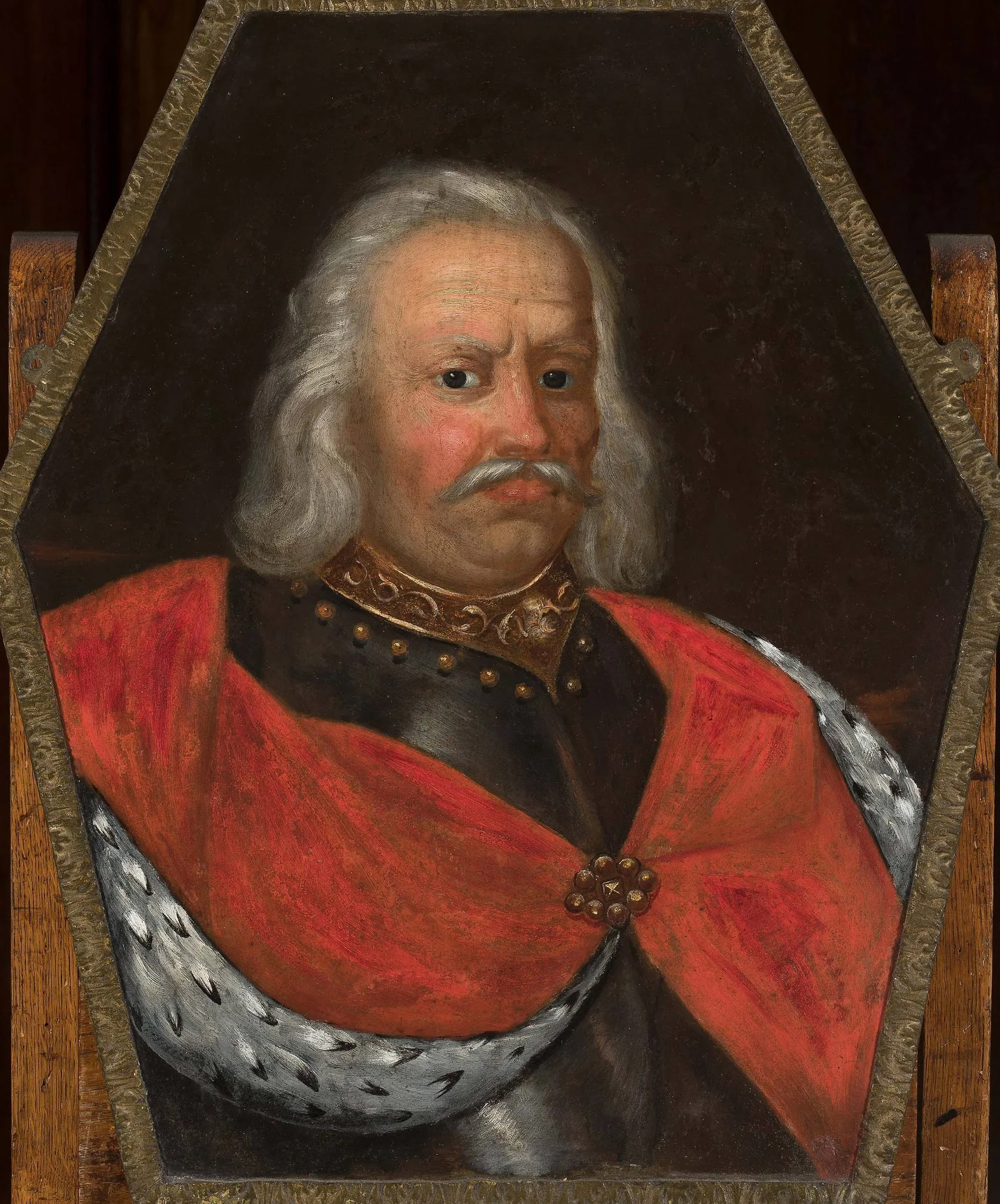 Coffin portrait of Krzysztof Unrug (1633–1689), starosta of Gniezno, detail