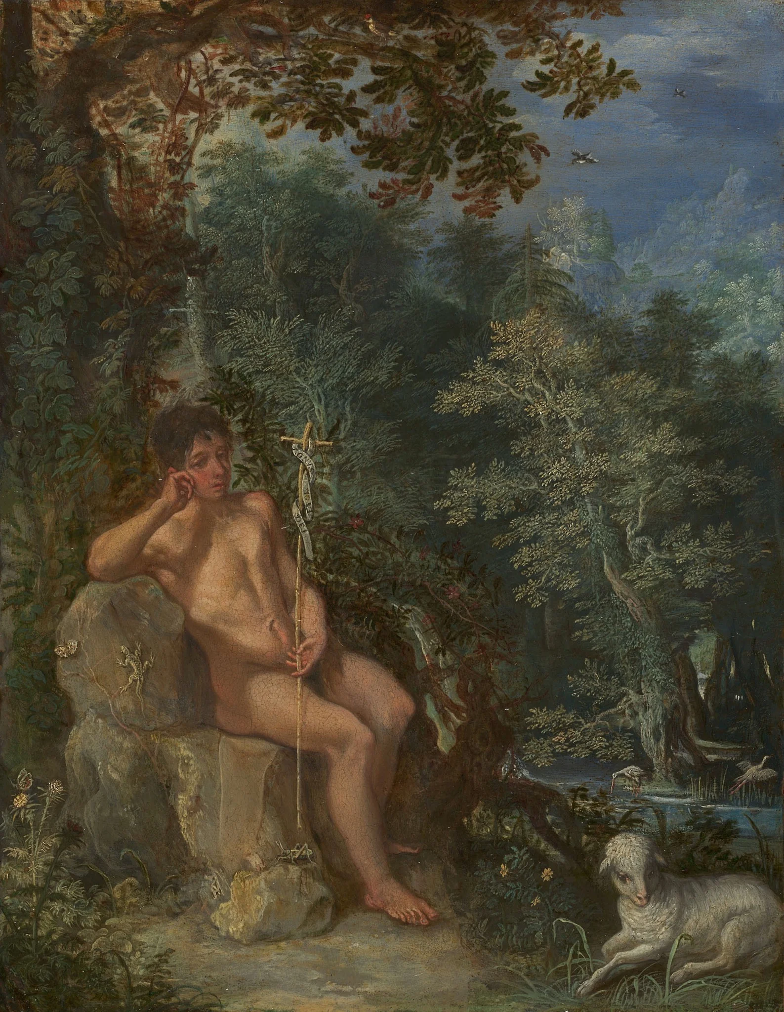 Saint John the Baptist in the Wilderness, detail