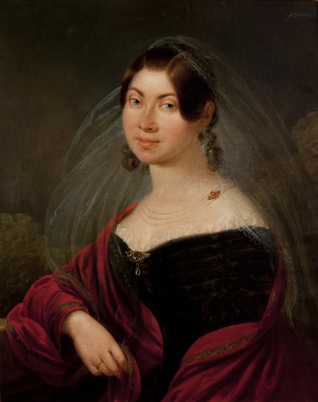 Portrait of Teresa Żebrawska née Hanowicz, by Franciszek Ksawery Lampi, oil, 1838