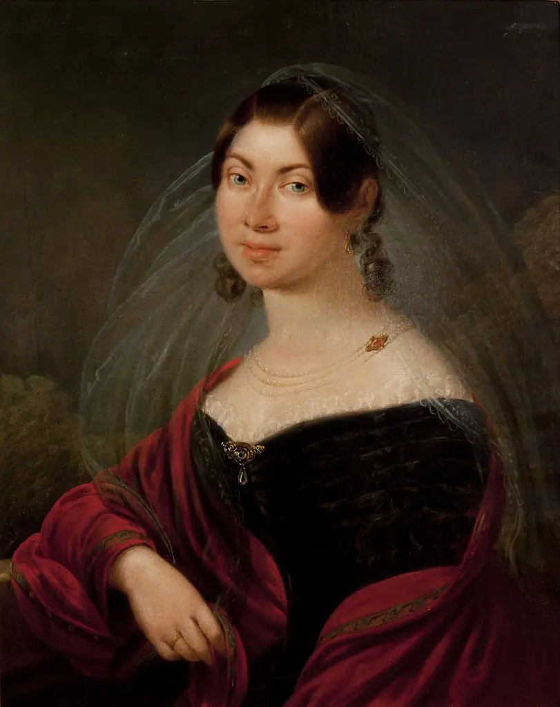 Portrait of Teresa Żebrawska née Hanowicz, by Franciszek Ksawery Lampi, oil, 1838