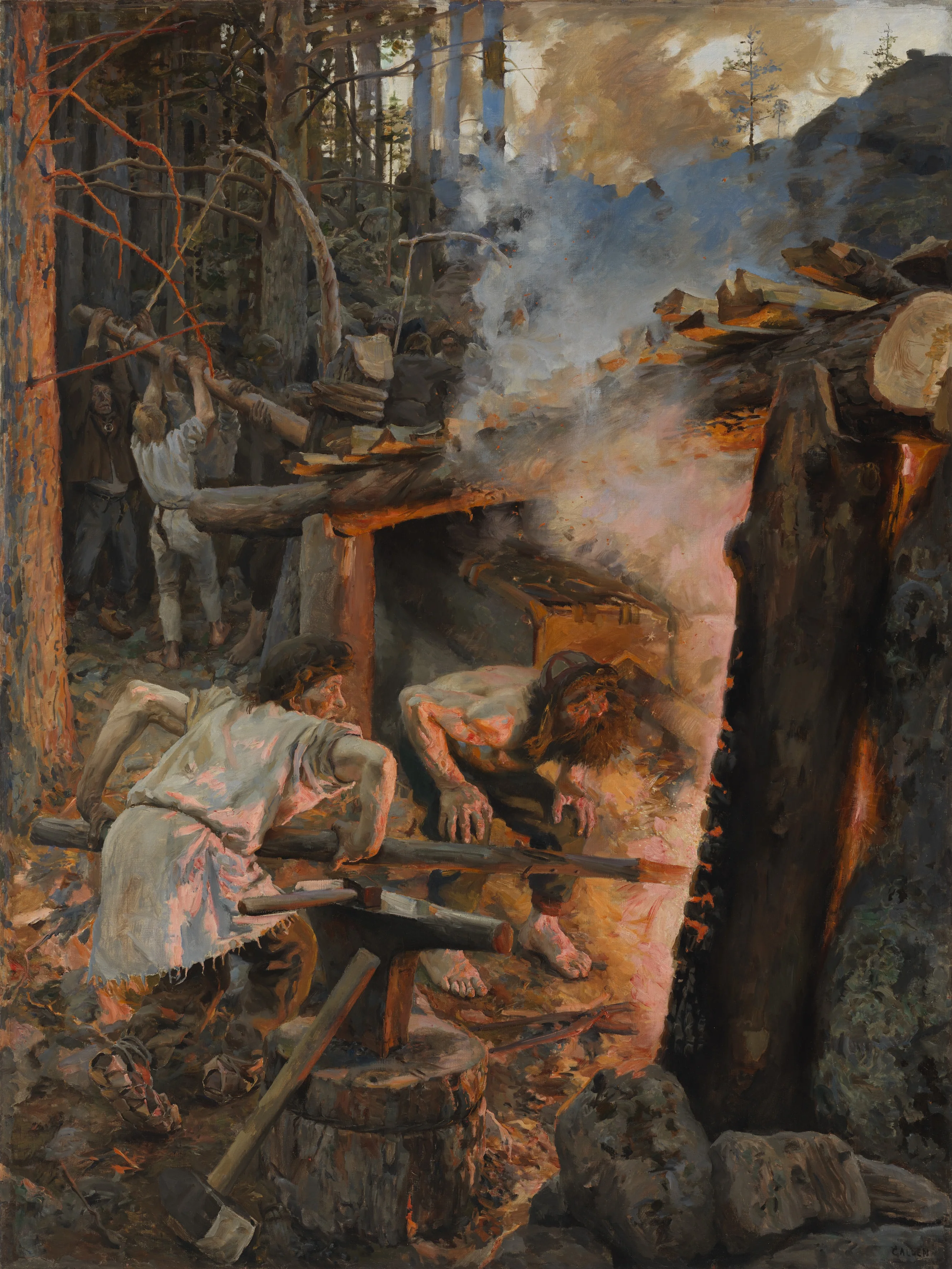 The Forging of the Sampo, detail
