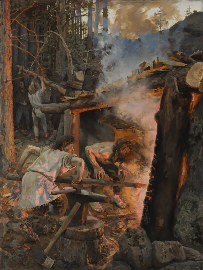 The Forging of the Sampo, by Akseli Gallen-Kallela, oil, 1897