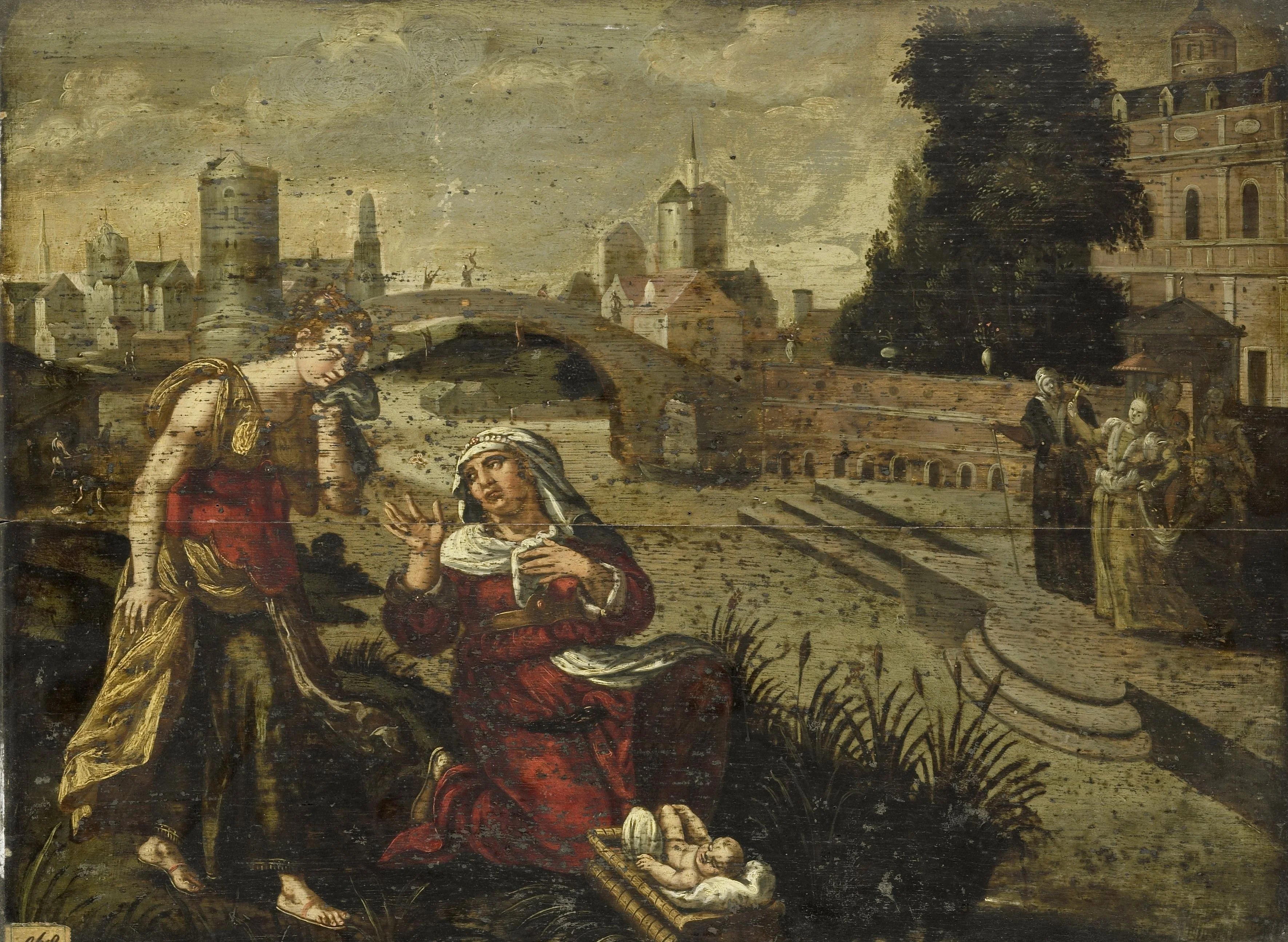 Finding of Moses, detail