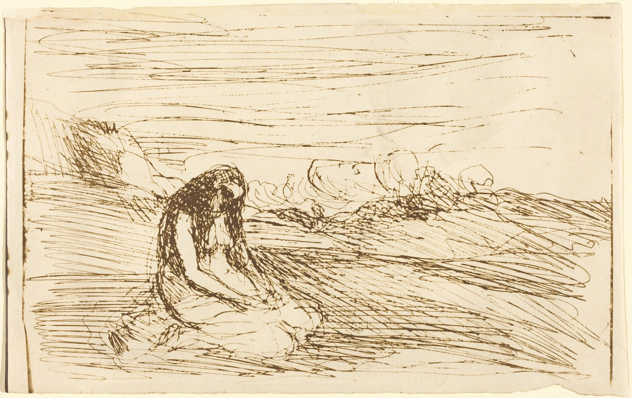 Mary Magdalene in Meditation (Madeleine en meditation), detail