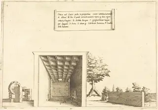Church in Cairo, by Jacques Callot, ink, 1619