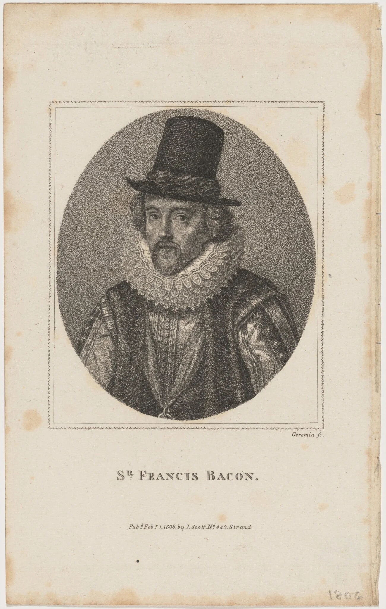 Sir Francis Bacon, detail