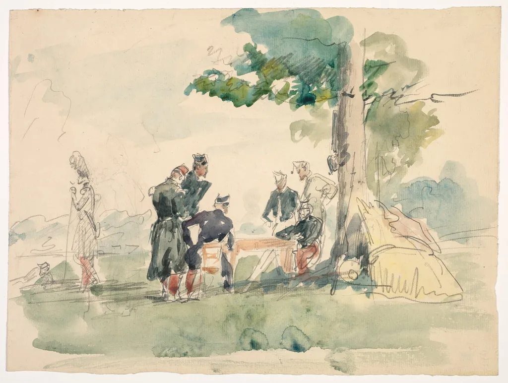 Militaires sous un arbre (Soldiers under a Tree), by Isidore Pils, 1854