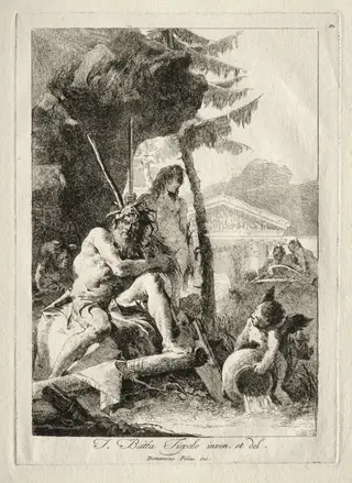 Figures Fluviales, by Giovanni Domenico Tiepolo, 1704