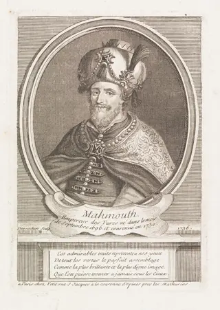 Turkish sultans, sultanas and other historical figures, by Desrochers, 1736