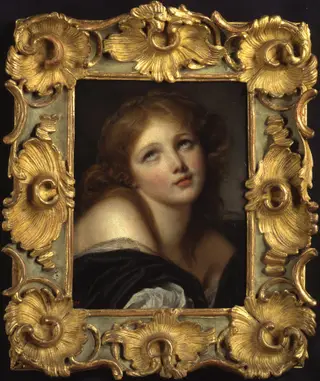 Head of a Young Girl, by Jean-Baptiste Greuze, oil, 1794