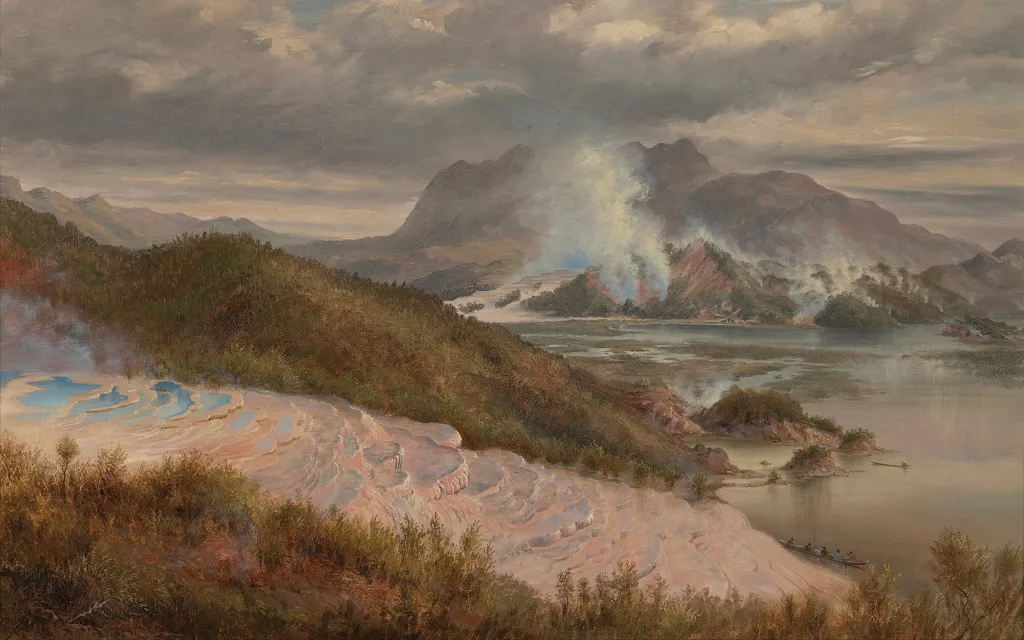 Pink Terraces, by Charles Blomfield, oil, 1894