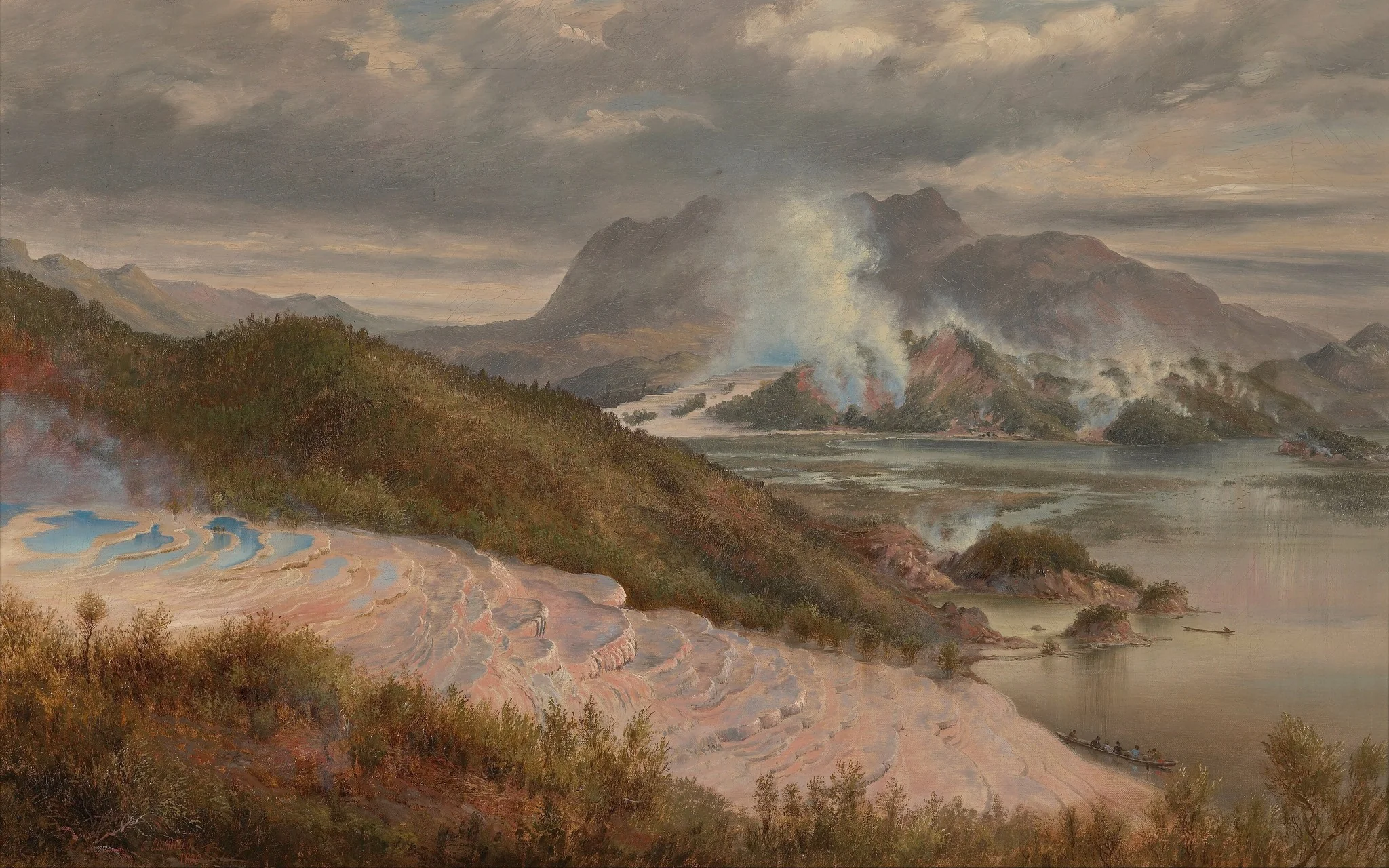 Pink Terraces, detail