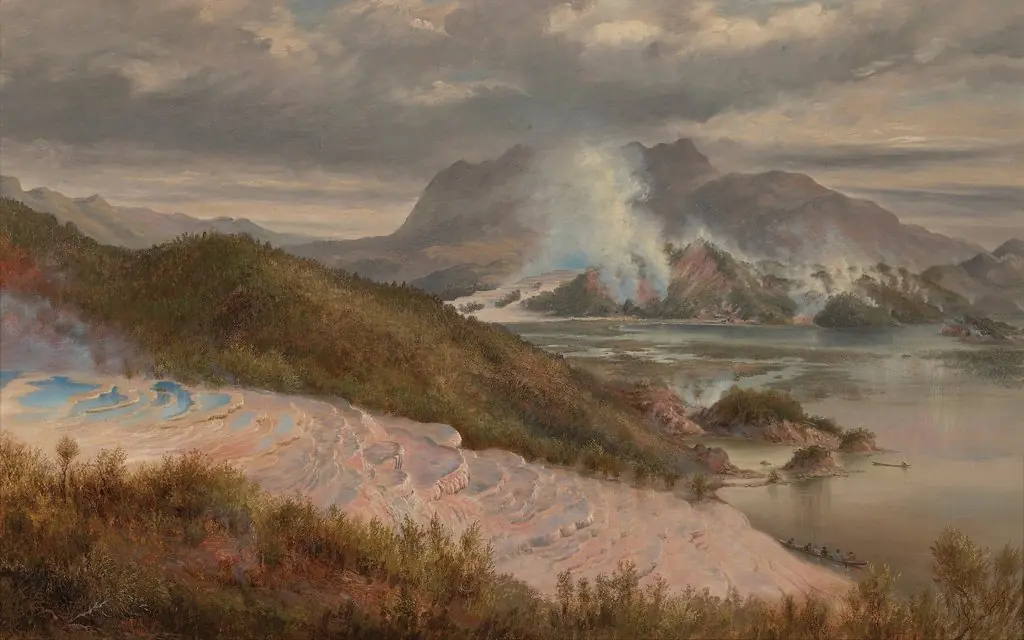 Pink Terraces, by Charles Blomfield, oil, 1894