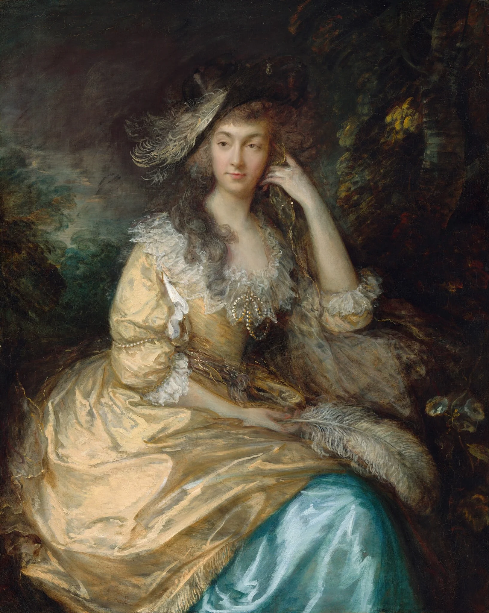 Frances Susanna, Lady de Dunstanville, detail