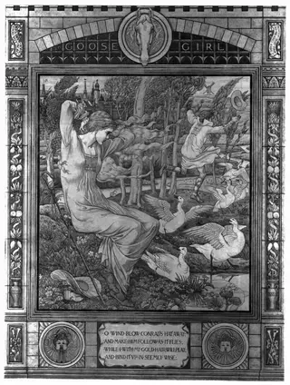 The Goose Girl, by Walter Crane, watercolor, 1880