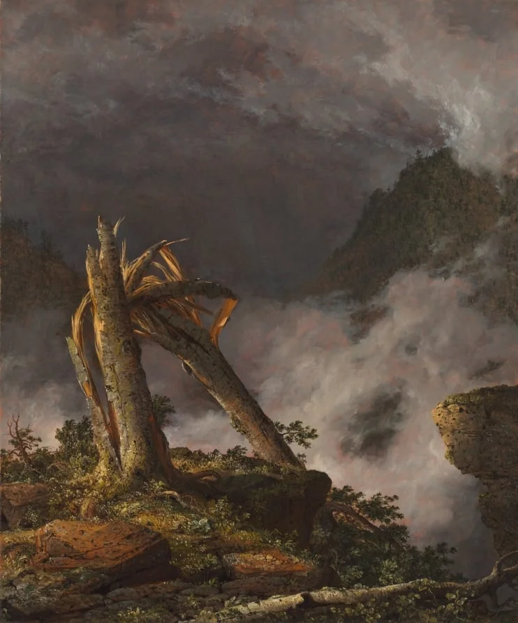 Storm in the Mountains, detail