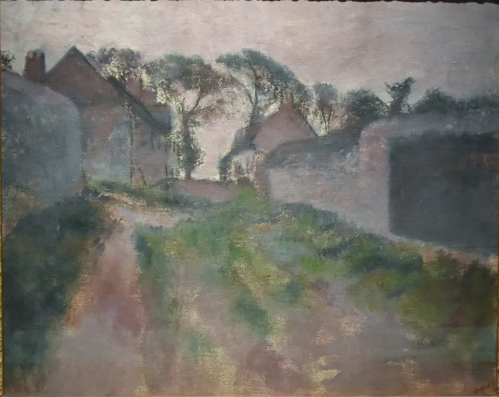 Village Street. Saint-Valéry-sur-Somme, by Edgar Degas, oil, 1900