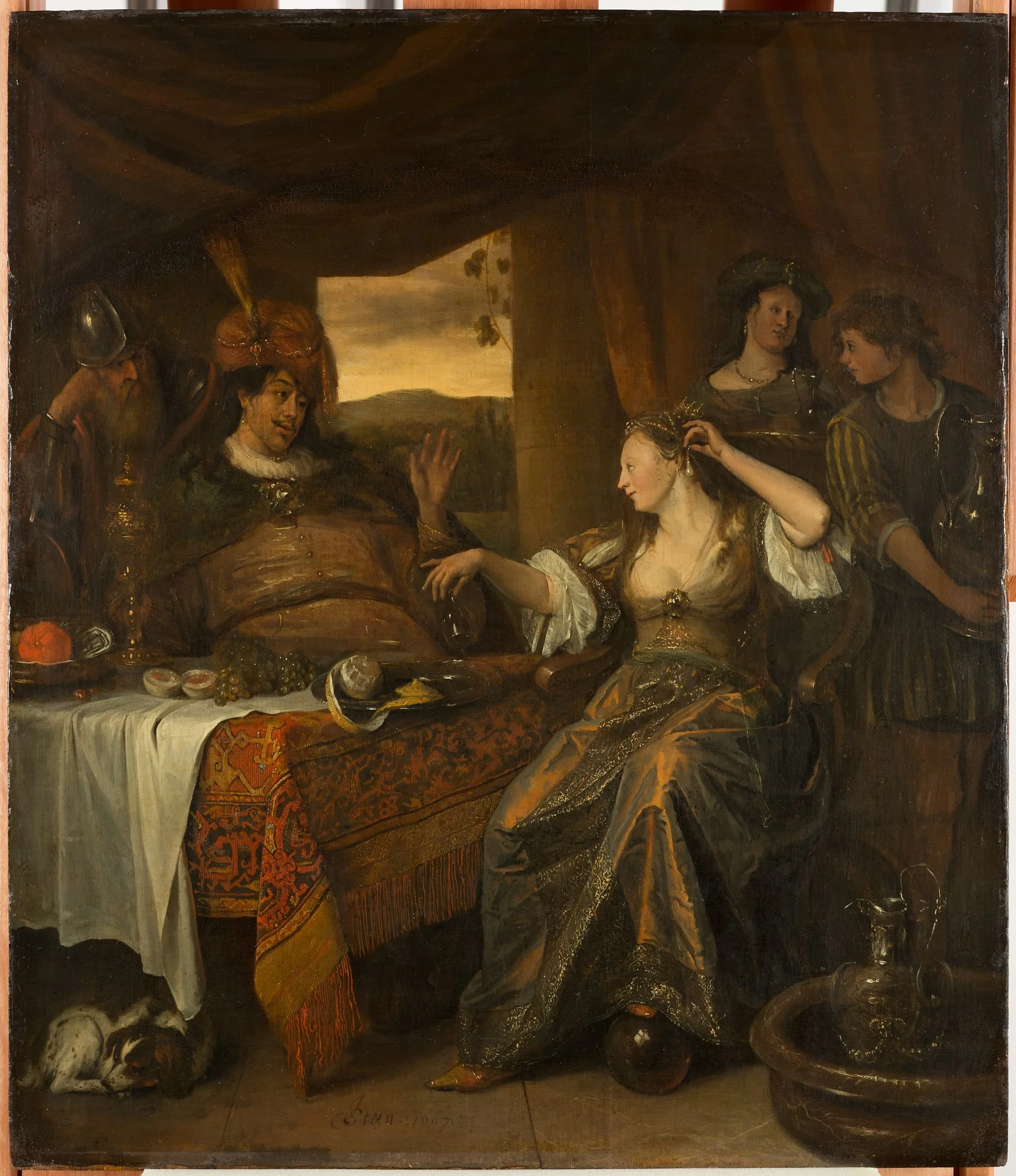 Antonius und Kleopatra, detail
