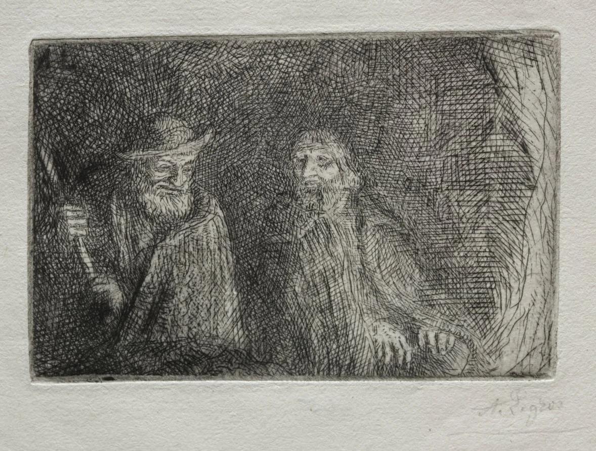 Two Shepherds (Les Deux Bergers), detail